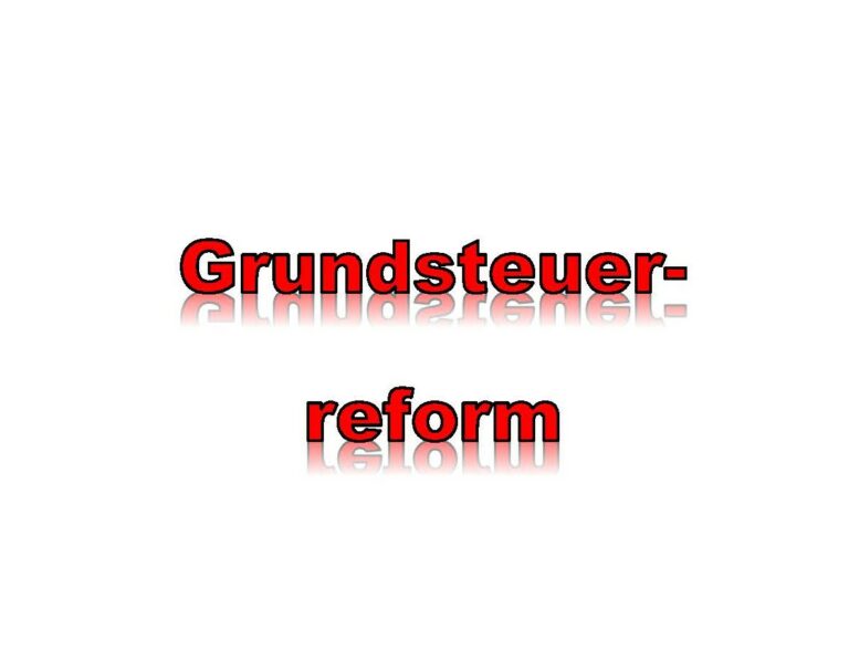 Grundsteuerreform - Die neue Grundsteuer in Bayern | Stadt Waischenfeld